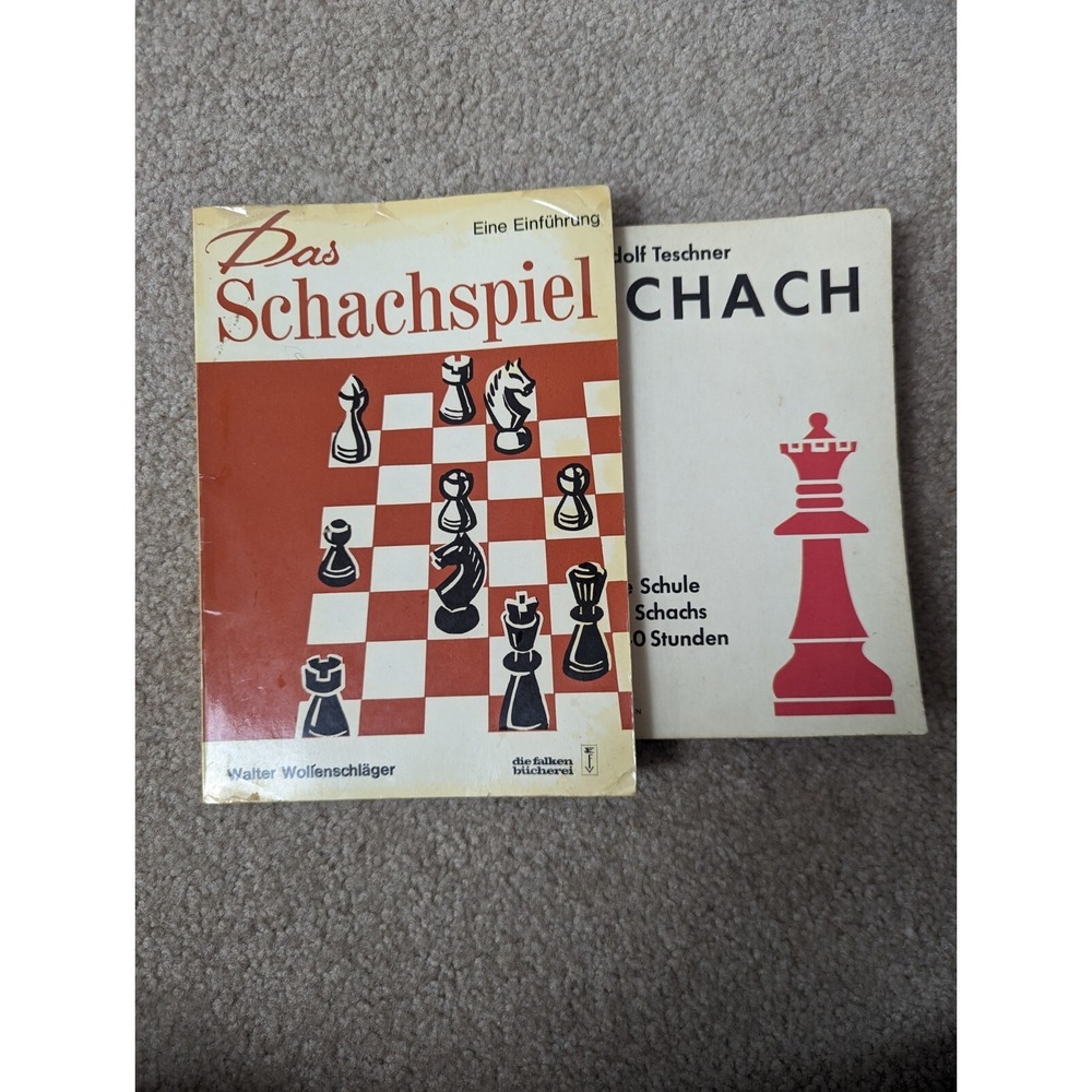 Das‎ Schachspiel Walter Wollenschlager Shach Rudolf Teschner Chess German Books